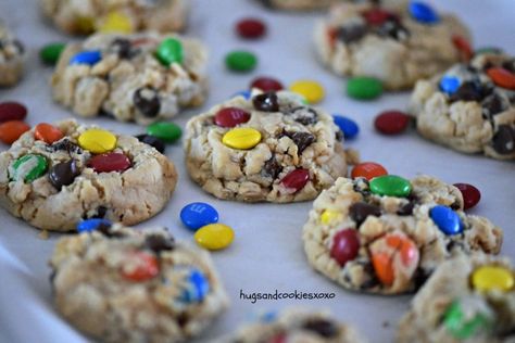 Loaded Monster Cookies Yummy Deserts, Monster Cookie, Peanut Butter Oats, Healthy Cookie Recipes, Butter Oil, Best Chocolate Chip Cookie, Healthy Cookies, Mini Chocolate Chips, Healthy Sweets