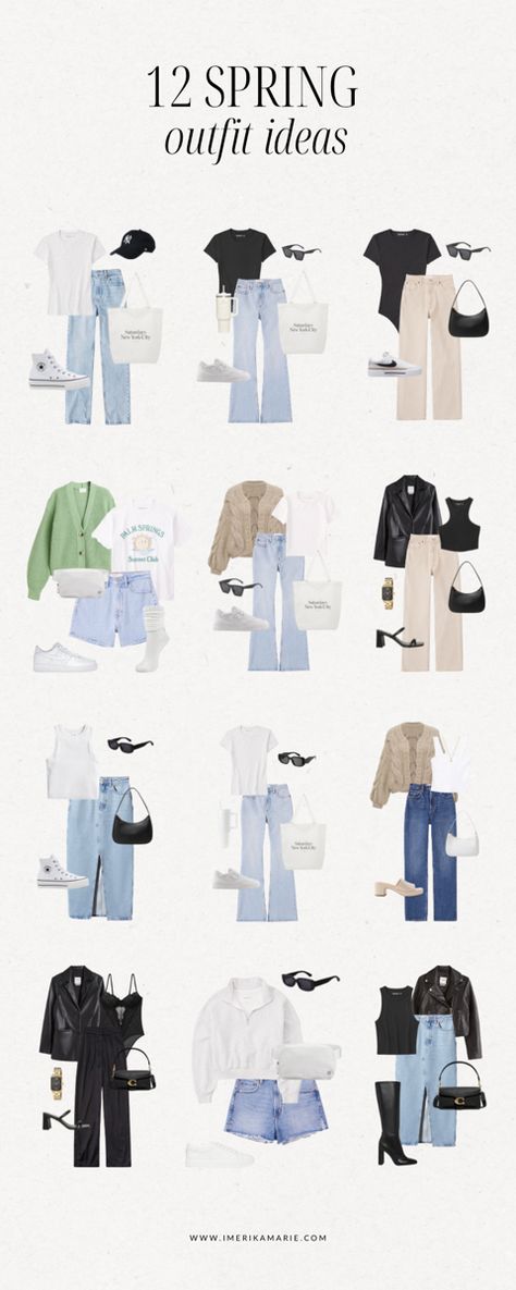 spring outfits Cute Outfits Spring Aesthetic, Spring Clean Girl Outfits, Outfit Ideas For Spring 2024, Clean Girl Outfits Spring, Spring Ootd 2024, Clean Girl Spring Outfits, Ootd For School Casual, Trendy Outfits Spring 2024, Spring 2024 Outfits Trends