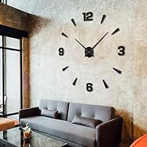 Big Wall Clocks, Bedroom Wall Clock, 3d Wall Clock, Diy Wand, Diy Wall Clock, Mirror Wall Clock, Diy Clock Wall, Kitchen Wall Clocks, Diy 3d