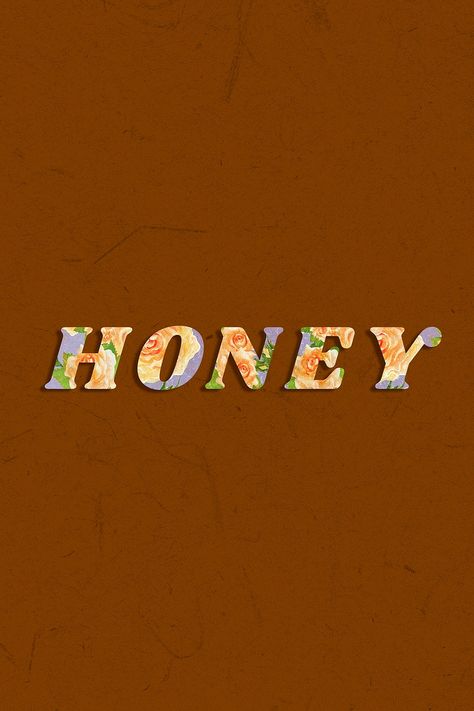 Honey Name Wallpaper, Honey Aesthetic Vintage, Honey Name, Tattoo Word Fonts, Letter Vintage, Grinch Ornaments, I Love Her Quotes, Free Illustration Images, Word Fonts