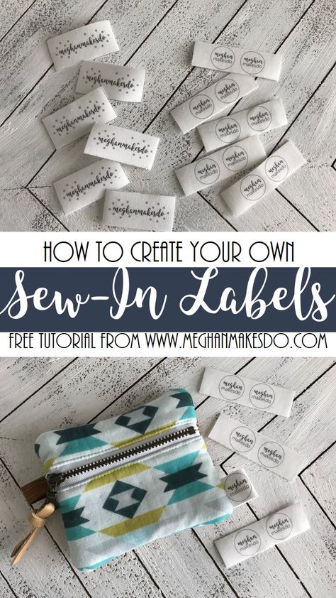 Patchwork, Diy Sewing Labels, Sewing Labels Diy, Knitting Labels, Sewing Tags, Make Your Own Labels, Sewing Labels, Diy Labels, Labels Diy