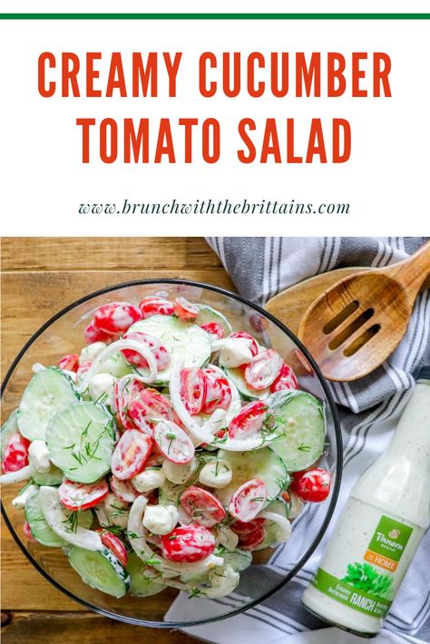 Cucumber Tomato Salad With Ranch Dressing, Creamy Cucumber Tomato Salad Ranch, Cucumber Grape Tomato Salad, Creamy Tomato And Cucumber Salad, Cucumber Salad With Ranch Dressing, Grape Cucumber Salad Recipe, Cucumber Grape Salad, Creamed Cucumber Salad, Grape Tomato Salad