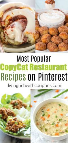 Easy Restaurant Recipes, Most Popular Dinner Recipes, Popular Meals, Restaurant Copycat Recipes, Restaurant Recipes Famous, Restaurant Appetizers, Restaurant Copycat, Popular Dinner Recipes, Copy Cats