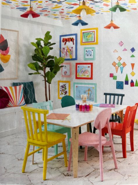 Playroom Mural, Small Playroom, Kids Art Studio, Playroom Wallpaper, Colorful Playroom, Basement Playroom, Kids Playroom Decor, Playroom Design, Kids Artwork