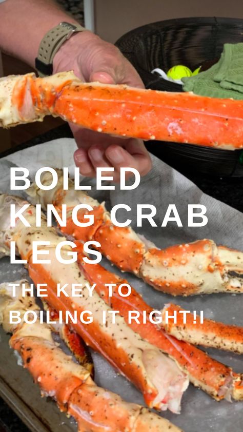 How To Make King Crab Legs At Home, King Crab Leg Recipes, Cooking King Crab Legs Best Way To, Boiled Crab Legs Old Bay Seasoning, King Crab Boil Recipe, How Long Do You Boil Crab Legs For, Boiling Crab Legs Recipes, Cooking Crab Legs Boil, Crab Leg Sides