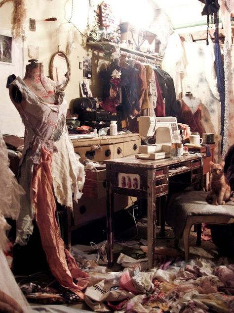 Fashion Designer Aesthetic Room, Modiste Aesthetic, Dressmaker Aesthetic, Fantasy Seamstress Aesthetic, Scrap Aesthetic, Sewing Dark Aesthetic, Victorian Seamstress Aesthetic, Fashion Design Room, Sewing Aesthetic Photography Vintage