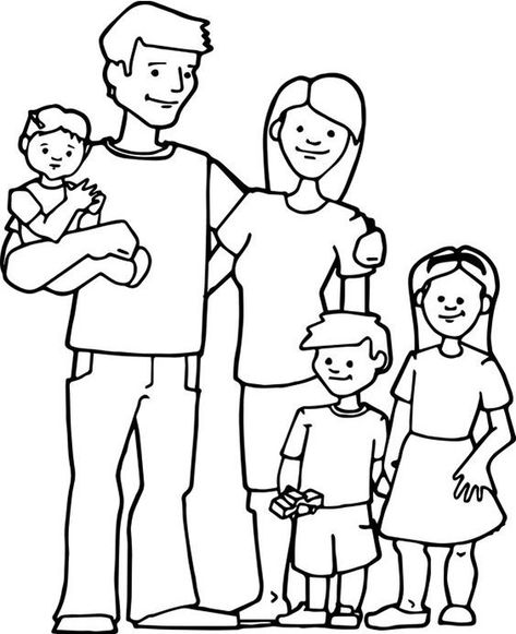 Fun Family coloring pages for your little one. They are free and easy to print. The collection is varied for different skill levels. Pin it. #family #freeprintables #freecoloringpages #coloringpages Family Printables, People Coloring Pages, Family Coloring Pages, Scooby Snacks, Preschool Coloring Pages, Kid Coloring Page, Family Drawing, Kids Pages, Family Coloring