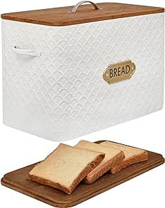 Bread Storage Ideas, Farmhouse Bread Boxes, Bread Holder, Farmhouse Bread, Bread Container, Organized Kitchen, Bread Storage, Charming Farmhouse, Kitchen Organization Pantry