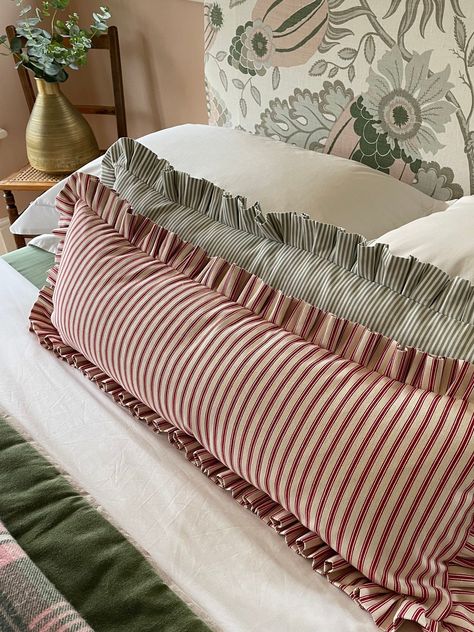 Ticking Stripe Fabric, Stripe Fabric, Ticking Stripe, Room Inspiration Bedroom, New Room, Guest Bedroom, Bedroom Makeover, Soft Furnishings, Bedroom Inspirations