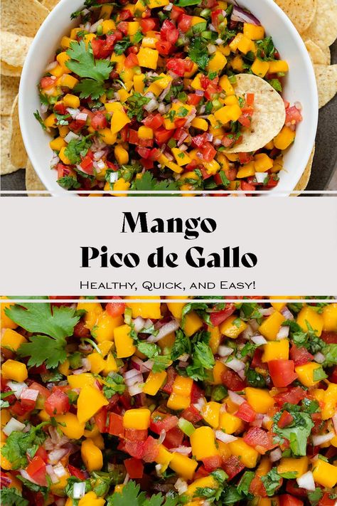 Mango Pico, Hormone Reset, Mexican Salsa Recipes, Mediterranean Foods, Hispanic Recipes, Salsa Guacamole, Mango Salsa Recipes, Healthy Sauces, Veggie Burrito