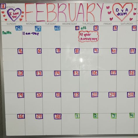 February Whiteboard Ideas, February Calendar Whiteboard, February Calendar Ideas Whiteboard, February White Board Calendar Ideas, Aesthetic Whiteboard Calendar, Febuary Calander Whiteboard, Cute Whiteboard Calendar Ideas, May Calendar 2024 Whiteboard, Mommy Duties