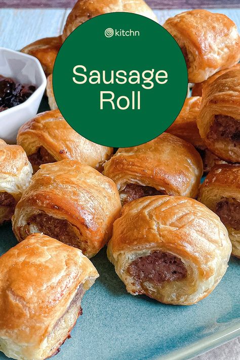 Sausage Rolls Puff Pastry Pioneer Woman, British Sausage Rolls Recipe, British Sausage Rolls, Fodmap Appetizers, Sausage Rolls Puff Pastry, Best Sausage Roll Recipe, Mini Sausage Rolls, British Sausage, Gameday Recipes