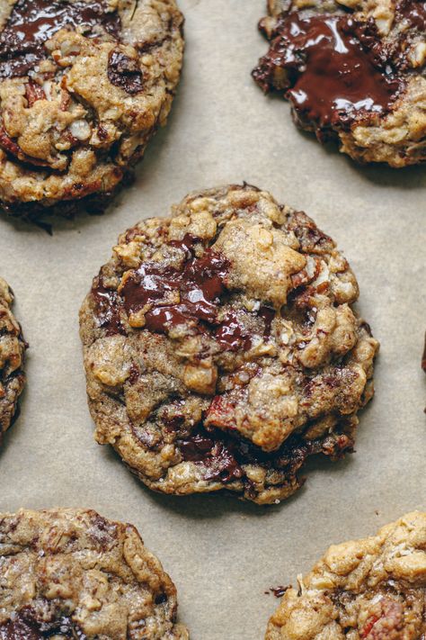 Maple Pecan Chocolate Chip Cookies, Maple Pecan Oatmeal Cookies, Maple Pecan Oatmeal, Oatmeal Pecan Cookies, Pecan Chocolate Chip Cookies, Pecan Oatmeal, Oreo Stuffed Chocolate Chip Cookies, Vegan Pecan, Chocolate Chip Pecan Cookies