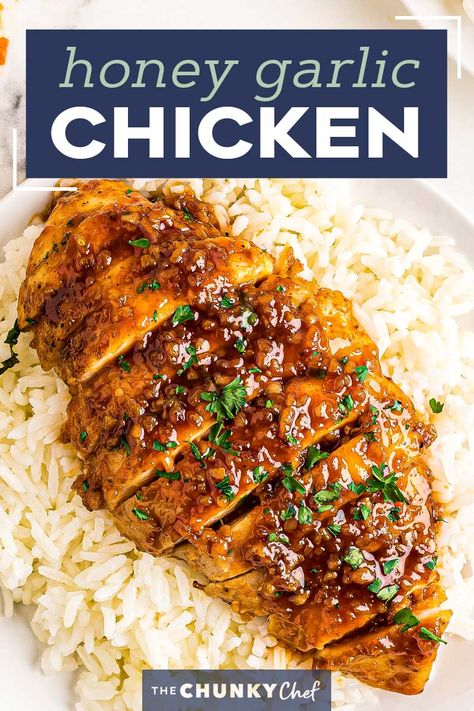 Chicken Recipes In A Pan, Honey Dijon Garlic Chicken, Chicken On Pan Recipes, Garlic Chicken Recipes Healthy, Honey Glaze Recipe For Chicken, Honey Garlic Balsamic Chicken, Healthy Chicken Glaze, Honey Garlic Oven Baked Chicken, Honey Garlic Chicken Stovetop