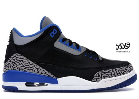 Jordan 3s, Nike Air Jordan 3, Jordan Retro 3, Dr Shoes, Blue Jordans, Jordan Shoes Girls, Jordan Shoes Retro, Black Jordans, Jordan 3 Retro