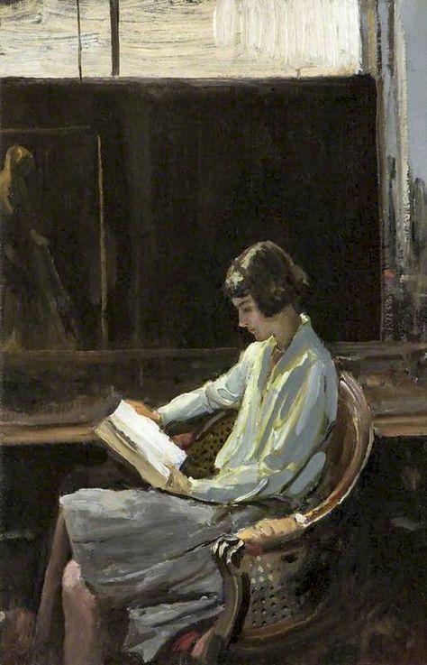 https://flic.kr/p/Bj4Wvn | lavery, sir john - Alice | Sir John Lavery  1856-1941  Ierland John Lavery, Girls Reading, Irish Painters, Women Reading, Books To Read For Women, Mary Cassatt, Reading Art, Irish Art, Edgar Degas