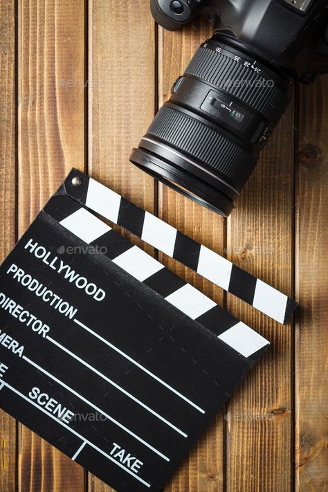 Movie Clapper Board Aesthetic, Film Director Wallpaper, Clapperboard Aesthetic, Filmmaker Aesthetic, Camera Professional, Action Wallpaper, Clapper Board, Famous Lifestyle, Camera Wallpaper