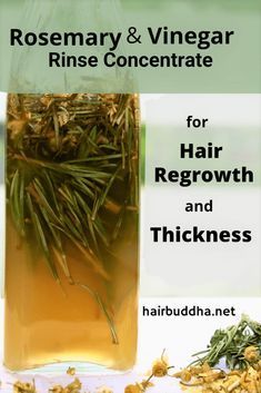 Rosemary Vinegar, Rosemary Hair Rinse, Hair Buddha, Rosemary For Hair, Slow Hair Growth, Vinegar Rinse, Hair Growth Secrets, Homemade Hair, Growth Hair