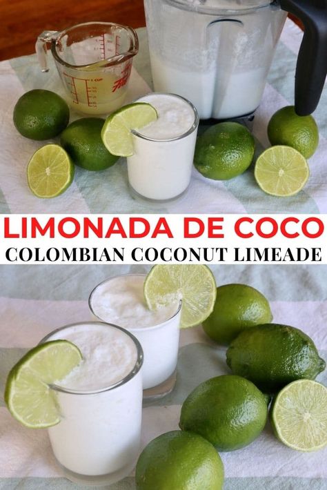 Coconut Drink, Resep Smoothie, Coconut Drinks, Drink Recipes Nonalcoholic, Colombian Food, Fancy Drinks, Healthy Drinks Recipes, Alcohol Drink Recipes, Drink Recipe