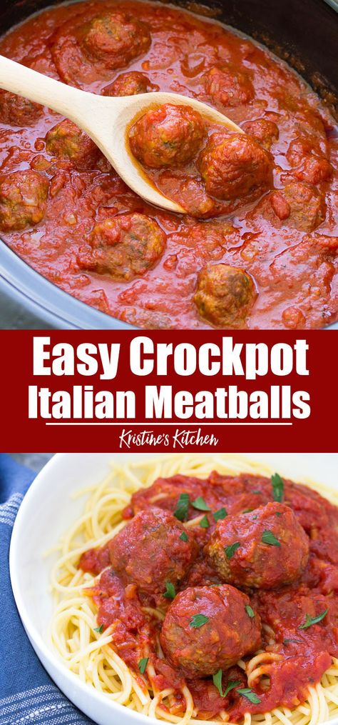 Crockpot Italian Meatballs, Slow Cooker Italian Meatballs, Easy Crockpot Meatballs, Slow Cooker Meatballs Italian, Crockpot Italian, Crockpot Meatballs, Slow Cooker Italian, Meatball Recipes Crockpot, Holy Cannoli