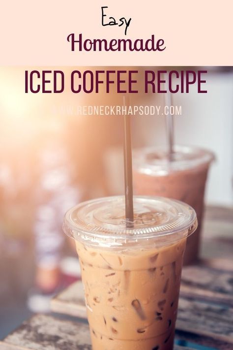 Iced Coffee Recipe from the Kitchen of the Southern Cabana Boy Sugar Free Iced Coffee, Homemade Iced Coffee Recipe, Resep Starbuck, Homemade Iced Coffee, Best Iced Coffee, Iced Coffee Recipe, Resep Smoothie, Coffee Ice Cubes, Cold Coffee Recipes