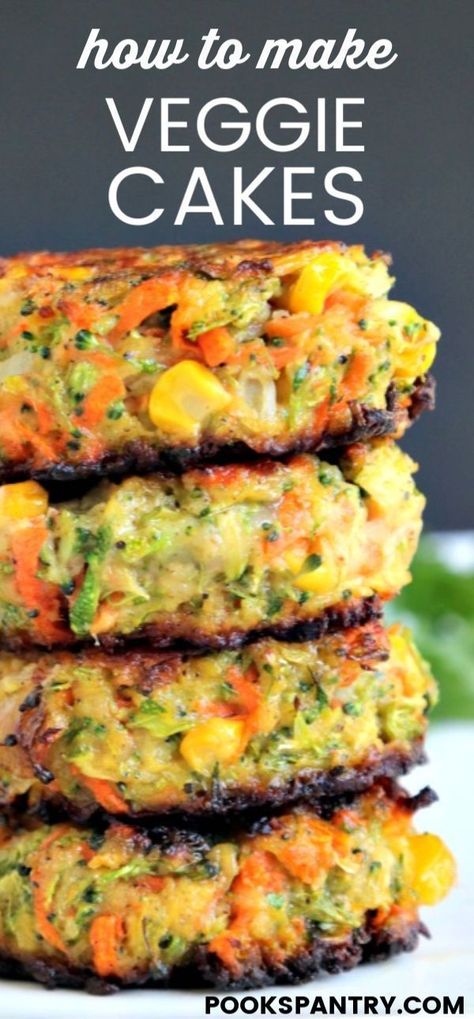 Veggie Cakes | Veggie cakes, Recipes, Vegetarian dishes Vegetable Cakes, Pantry Recipe, Veggie Cakes, Easy Veggie, Tasty Vegetarian Recipes, Veggie Side Dishes, Vegetarian Recipes Easy, Veggie Dishes, Vegetable Side Dishes