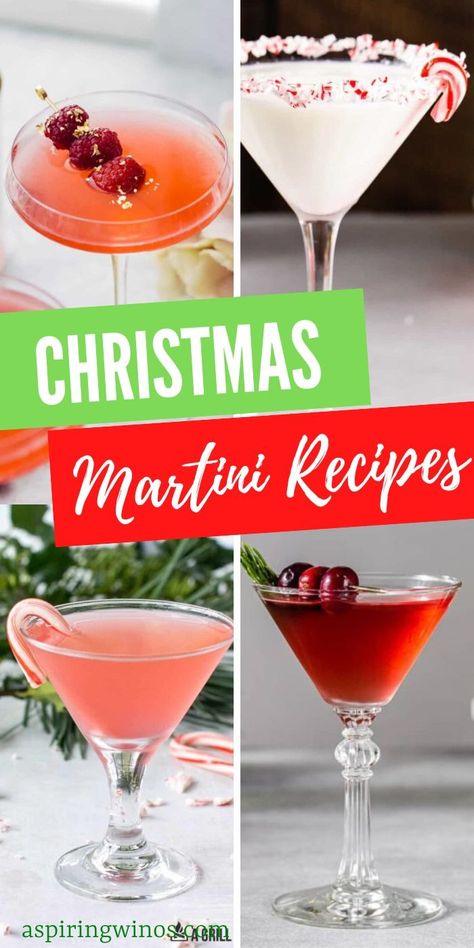 Holiday Dessert Martinis, Merry Berry Martini, Christmas Drinks Alcohol Martini, Lemon Drop Christmas Martini, French Kiss Drink Cocktail Recipes, Christmas Cocktails Martini, Holiday Cosmopolitan Drink, Martini Pitcher Recipes, Holiday Martini Recipes Christmas