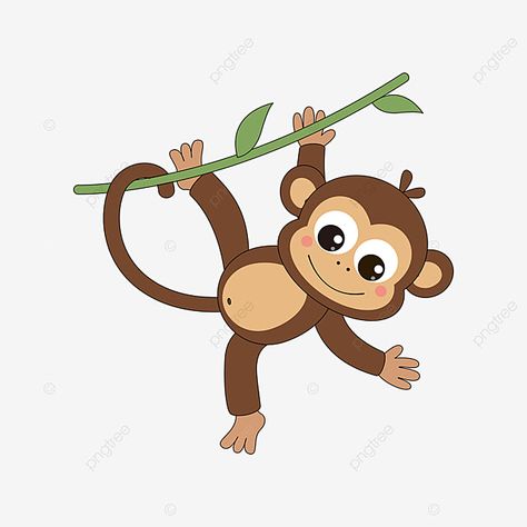 Monkey Cartoon Image, Monkey Cartoon Cute, Monkey Cartoon Drawing, Monkey Cute Cartoon, Cute Monkey Illustration, Monkey On Tree, Cartoon Monkeys, Cute Monkey Cartoon, Monkey Png