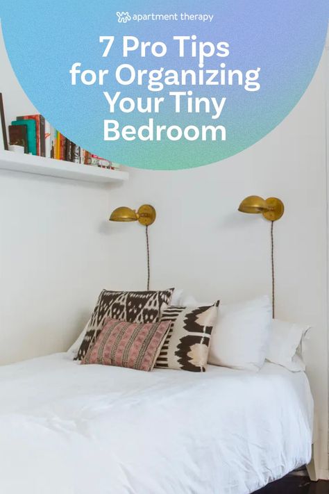 Who better to consult for tips than professional organizers and interior designers who optimize spaces like mine for a living? If you, too, have a small and/or oddly-shaped bedroom, here are seven ways to maximize your space. Small Room Storage, Modern Storage Beds, Full Bed With Storage, Twin Storage Bed, Diy Storage Bed, Organization Hacks Bedroom, Kids Beds With Storage, Storage Bed Queen, Small Bedroom Organization