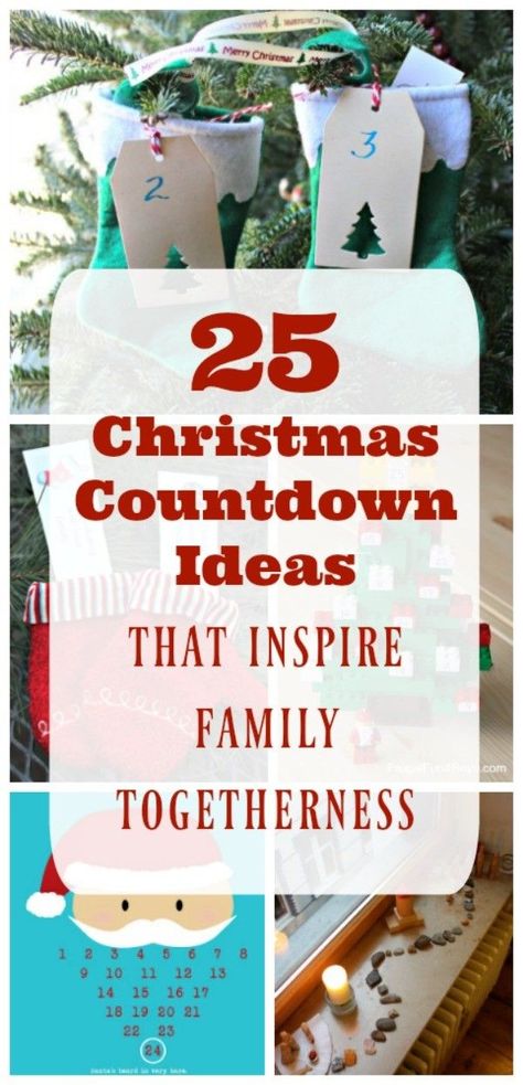 Christmas countdown ideas and DIY advent calendars with activities for kids and families! Easy homemade Advent calendars, calendar fillers, and fun activities to do in December! Classroom Christmas Countdown, Activities Advent Calendar, Christmas Countdown Ideas, Advent Calendar For Toddlers, Christmas Countdown Crafts, Countdown For Kids, Countdown Ideas, Countdown Activities, Christmas Countdown Diy