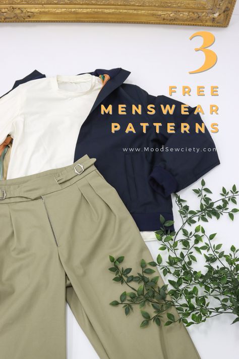 Free Men’s Sewing Patterns, Menswear Sewing Patterns, Men's Sewing Patterns, Sewing Patterns Menswear, Free Pdf Sewing Patterns Men, Mens Clothing Sewing Patterns, Mens Pants Sewing Pattern Free, Male Sewing Patterns, Sewing Ideas For Men