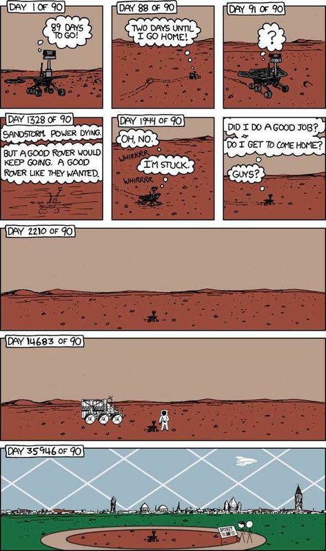 Opportunity Rover, Positive Memes, Curiosity Rover, Mars Rover, Gives Me Hope, Faith In Humanity, Cute Comics, Comic Strip, Onions