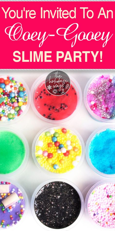 How does someone throw a slime party you ask? Well I’m here to show you! Keepr reading for more. #slime #slimeparty #slimepartyideas #party #partyideas #kidsparty #kidsslimeparty #partytheme Slime Party Table Set Up, Birthday Party Slime Station, Birthday Slime Party Ideas, Slime Decorations Party Ideas, Diy Slime Party, Slime Birthday Party Ideas, Slime Party Ideas, Slime Making Party, Kids Slime