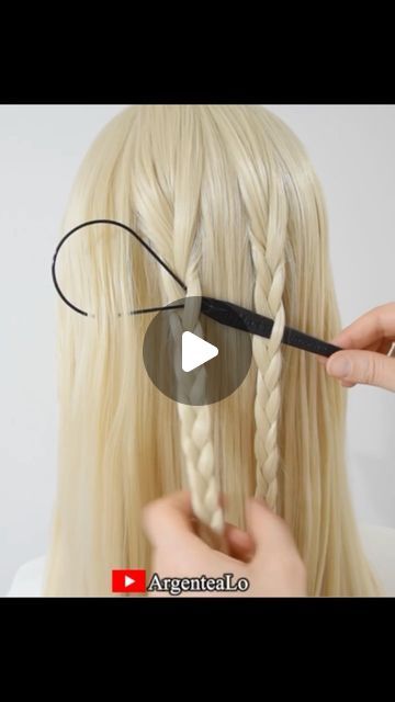 Long Hair French Braid Styles, Braid Flip Over Head, Fun Hair Braids, Cute Hairstyles For Super Long Hair, French Braid Ideas For Long Hair, Katniss Braid Tutorial, Hair Loop Hairstyle, Easy Hairstyles For Long Hair Videos, 5 Minute Hairstyles For Long Hair