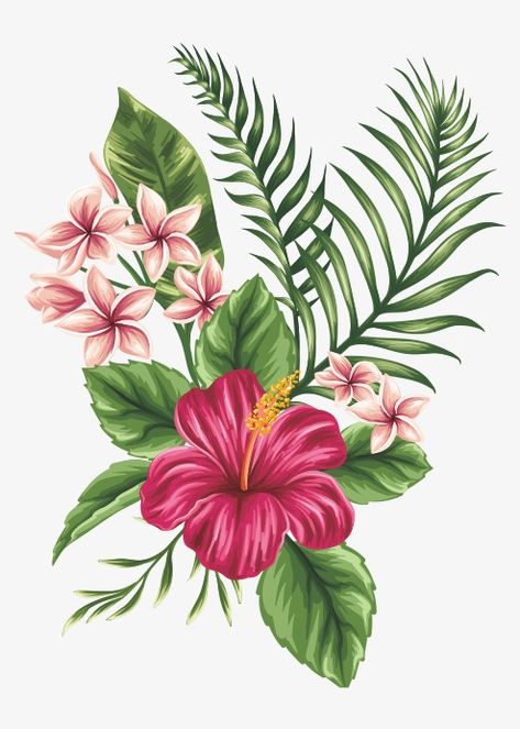 Flores,Flores,Flor,Planta,Petal,Flor,Flores y árboles,Plantas,Painted Flower,Hojas,Flor tropical Tropisk Fest, Hibiscus Tattoo, Hawaiian Tattoo, Trendy Flowers, Hawaiian Flowers, Hand Painted Flowers, Foot Tattoos, Digital Flowers, Watercolor Flower