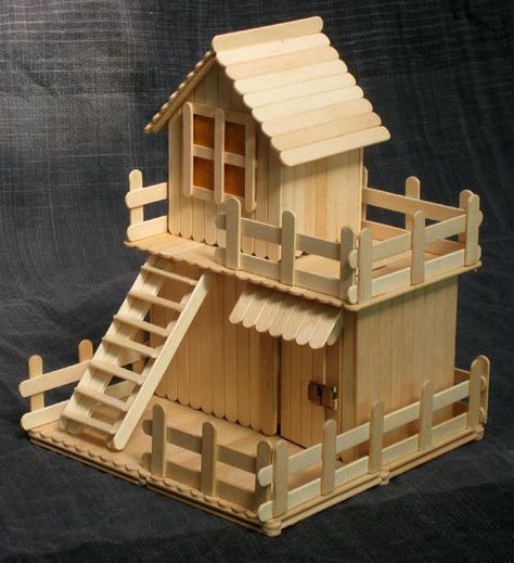 how to build a beach house out of popsicle sticks | the popsicle money box using self bought popsicle sticks Ice Cream Stick House, Diy Ice Cream Stick, Popsicle House, Stick House, Popsicle Stick Art, Ice Cream Stick Craft, Popsicle Stick Crafts House, Popsicle Stick Houses, Diy Popsicle