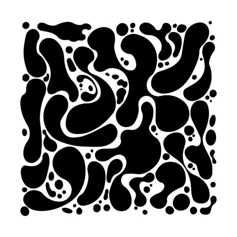 Squiggly Lines Pattern, Organic Graphic Design, Squiggly Lines, Decorative Fonts, Organic Patterns, Fotografi Digital, Abstract Pattern Design, Black And White Artwork, Organic Pattern