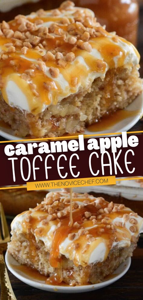 Caramel Apple Coffee, Apple Bundt Cake Recipes, Church Recipes, Apple Coffee Cake, Apple Coffee, Toffee Cake, Apple Bundt Cake, Sweet Whipped Cream, Apple Coffee Cakes