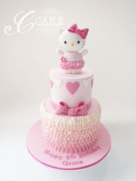 Hello Kitty cake Pink Hello Kitty Cake, Hello Kitty Torte, Birthday Cake Hello Kitty, Cake Kitty, Bolo Da Hello Kitty, Cake Hello Kitty, Kitty Cupcakes, Hello Kitty Birthday Cake, Hello Kitty Birthday Party