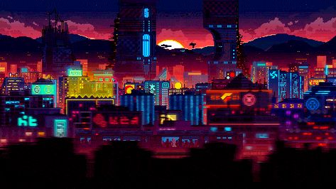 Pixel City, Pixel Wallpaper, Live Wallpaper For Pc, Tipografi 3d, 4k Wallpapers For Pc, Pixel Art Background, Flipagram Instagram, Live Screen Wallpaper, Arte 8 Bits