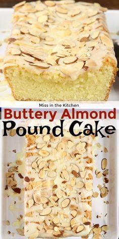 Almond Pound Cake, Cake Easy Recipe, Almond Desserts, Strawberry Cake Easy, Almond Pound Cakes, Almond Cake Recipe, Dessert Cookbooks, Cake Easy, Cake Recipes From Scratch