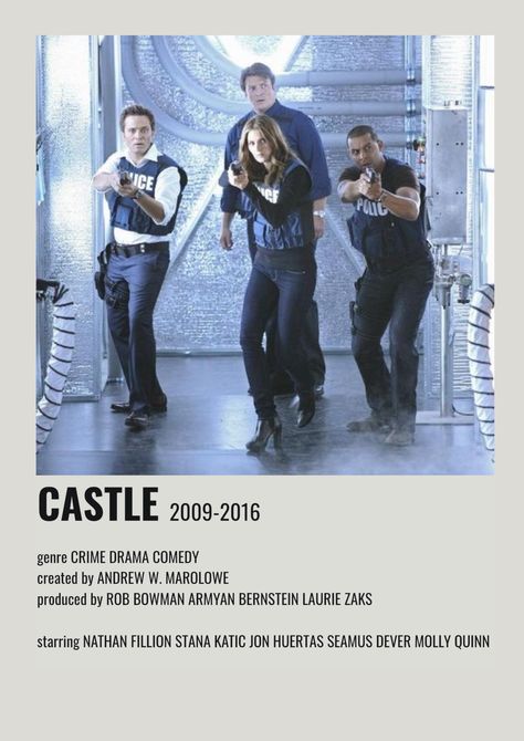 Castle Poster Tv Show, Detective Movie Poster, Show Polaroid Poster, Castle Show, Tv Show Posters, Castle Tv Show, Castle Movie, Castle 2009, Detective Movies