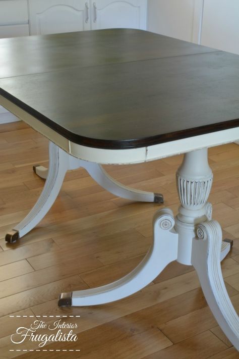 Duncan Phyfe Table Makeover Duncan Phyfe Table Makeover, Duncan Phyfe Table, Diy Table Makeover, Painted Dining Room Table, Antique Furniture Makeover, Dining Table Makeover, Kitchen Table Makeover, Duncan Phyfe, Dining Room Makeover