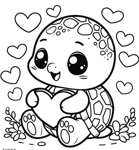 20 Turtle Coloring Pages (Free Unique Printables) Cute Turtle Coloring Pages, Coloring Pages Turtle, Turtle Coloring, Mini Coloring Pages, Turtle Coloring Pages Free Printable, Free Colouring Printables, Baby Animal Coloring Pages, Free Coloring Pages For Kids, Color Sheets For Kids Printables Free