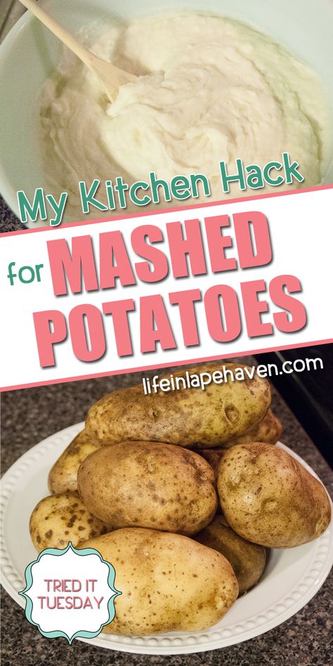 Mashed Potatoes From Baked Potatoes, Mashed Potato Hacks, Quick Mashed Potatoes, Delicious Mashed Potatoes, Cooking Mashed Potatoes, Baked Mashed Potatoes, Mashed Potato Cakes, Making Baked Potatoes, Potatoes In Oven