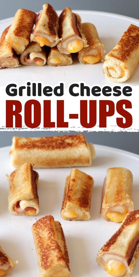 Grilled Cheese Roll Ups, Superfood Snacks, Grill Cheese Roll Ups, Grilled Cheese Rolls, Cheese Roll Ups, Daycare Meals, Easy Lunches For Kids, Kids Lunch Box Meals, Picky Toddler Meals