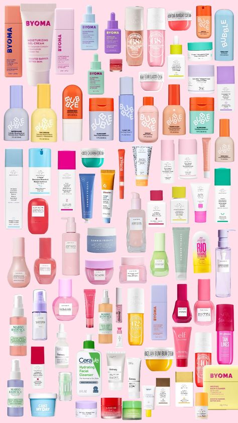 #preppy #skincare #makeup Skincare Makeup Aesthetic, Preppy Aesthetic Skincare, Birthday Wishlist Skincare, Preppy Skin Care Brands, Preppy Skincare Pics, Preppy Items Products, Preppy Beauty Products, Preppy Lifestyle Skincare, Preppy Skincare And Makeup