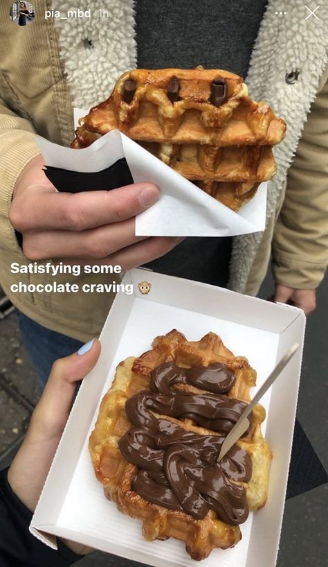 Food Captions, Chocolate Waffles, Food Quotes, Delicious Snacks Recipes, Chocolate Craving, Snap Food, Instagram Food, Food Snapchat, Food Obsession