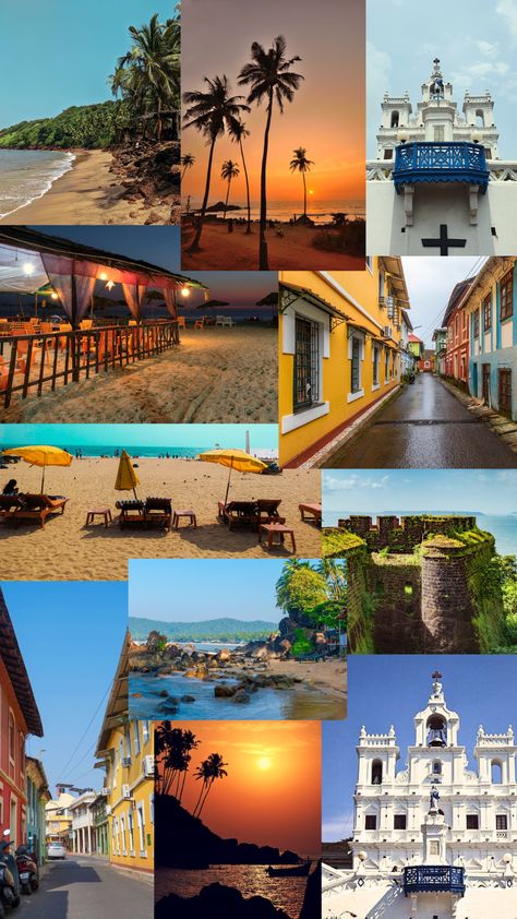 Goa beckons with its idyllic landscapes, vibrant culture, and a laid-back atmosphere that instantly transports you to a realm of relaxation and adventure 😍 With its golden beaches, lush palm groves, and a fusion of Portuguese and Indian influences, Goa has become a paradise for travelers seeking a memorable and rejuvenating getaway🏖️ Goa Travel Photography, Goa Aesthetic Pictures, Goa Photography Ideas, Goa Snaps, Goa Photoshoot, Goa Culture, Goa Pics, Goa Aesthetic, Goa Photography