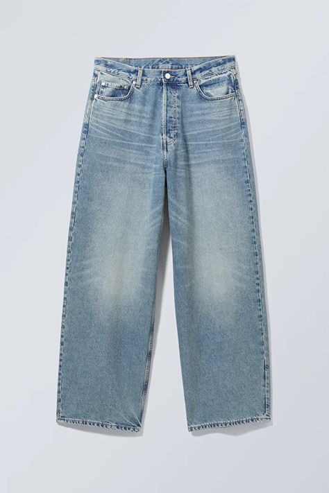 Seventeen Blue, Takuache Outfits Guys, Loose Baggy Jeans, Mens Wide Leg Jeans, Jeans Png, Men Jeans Loose, Cheap Monday Jeans, Weekday Jeans, Loose Fit Jeans